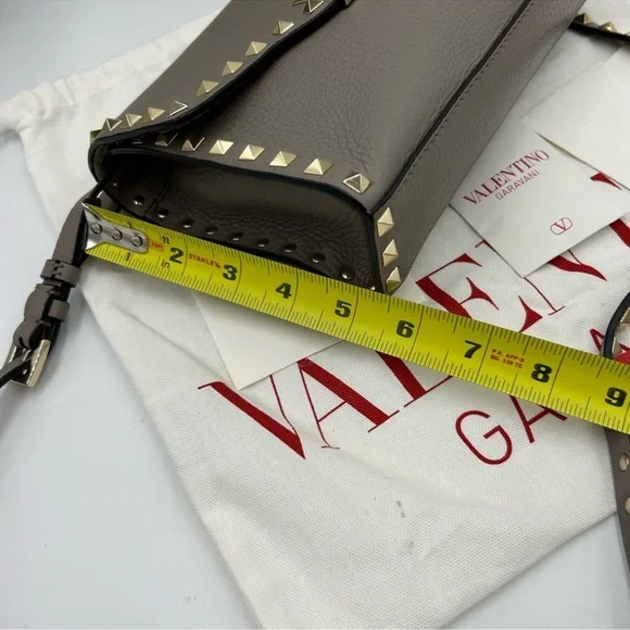 SOLD!!!! Women’s Valentino Garavani grey calf, skin leather shoulder bag - Picture 15 of 16